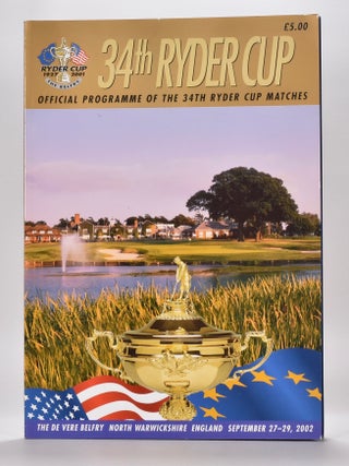 Item #6463 Ryder Cup 2002 Official Programme. P G. A