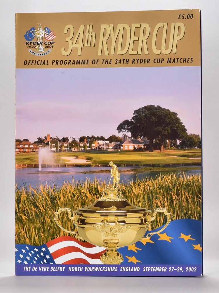 Item #6463 Ryder Cup 2002 Official Programme. P G. A.
