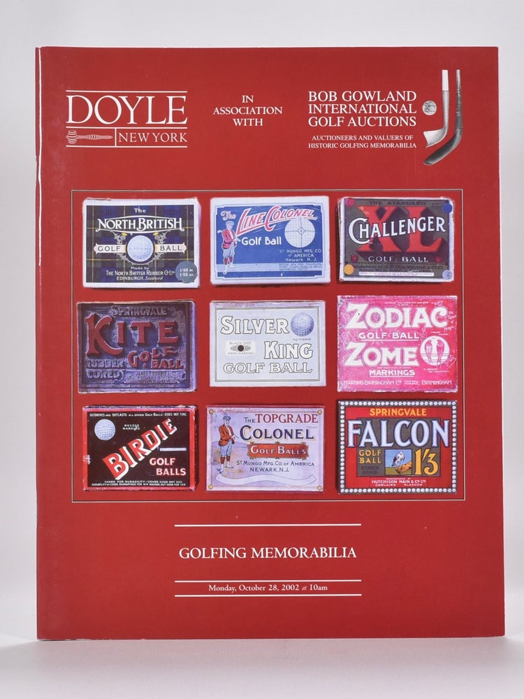 Item #6612 Bonhams & Doyle,s Golfing Memorabilia 2002 October 28th. Bonhams, Doyles.