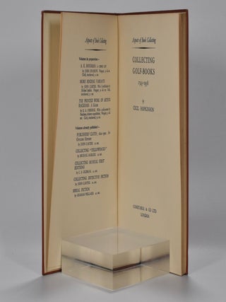 Collecting Golf Books 1743-1938.; Aspects of Book Collecting series