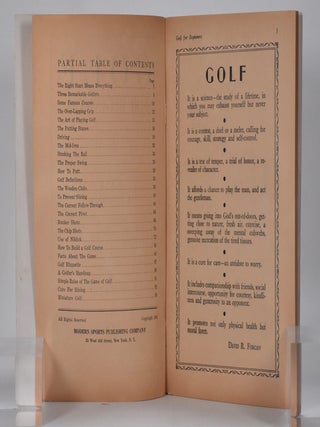 Golf For Beginners