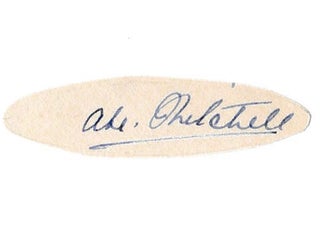 Item #6771 cut autograph. Abe Mitchell