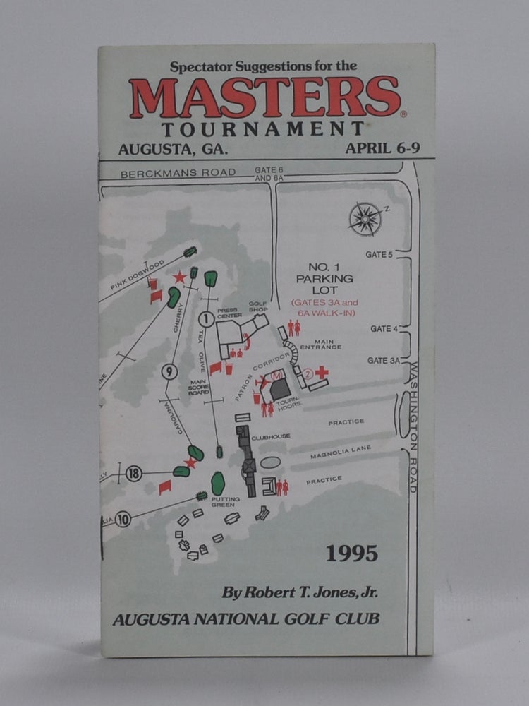 Item #6794 Spectator Suggestions for the Masters Tournament. Robert Tyre Jones Jr.