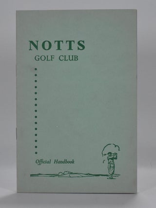 Item #6816 Notts Golf Club. Handbook