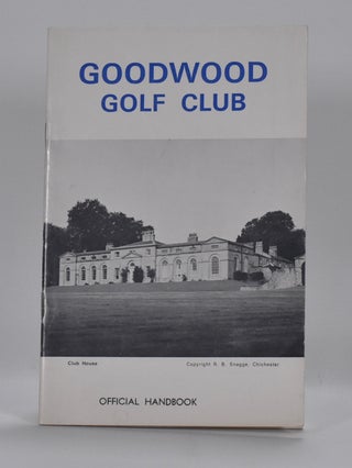Item #6832 Goodwood Golf Club. Handbook
