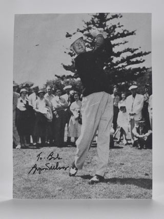 Item #6845 Photograph inscribed. Byron Nelson