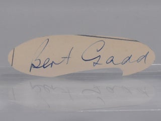 Item #6874 cut autograph. Albert Gadd, Bert