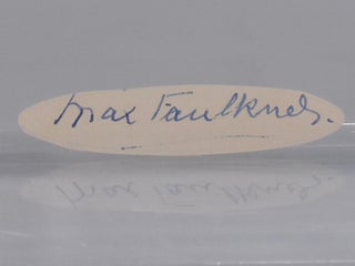 Item #6879 cut autograph. Herbert Gustavus Max Faulkner