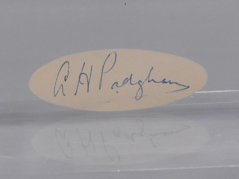 Item #6881 cut autograph. Alfred Harry Padgham.