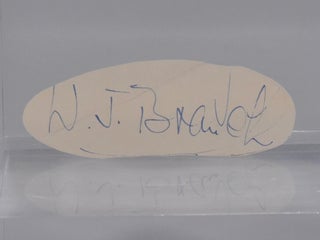 Item #6890 cut autograph. William John Branch, Bill
