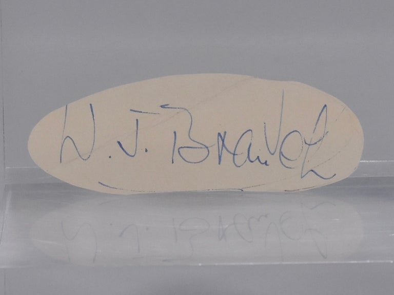 Item #6890 cut autograph. William John Branch, Bill.