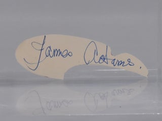 Item #6897 cut autograph. James Adams
