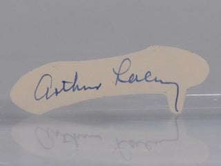 Item #6898 cut autograph. Arthur James Lacey