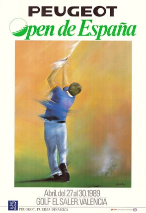 Item #6960 Spanish Open 1989 by Peugot. Poster