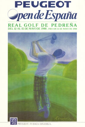 Item #6970 Spanish Open 1988 by Peugot. Poster