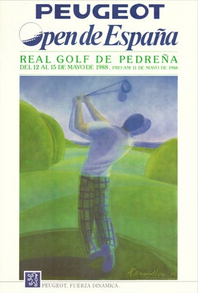 Item #6971 Spanish Open 1988 by Peugot. Poster