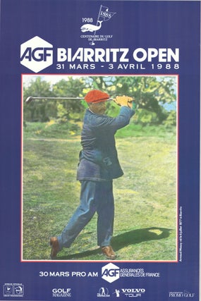 Item #6973 Biarritz Open 1988 Open. Poster