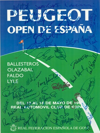 Item #6979 Spanish Open 1993 by Peugeot. Poster