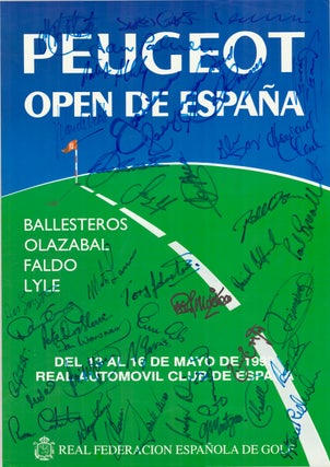 Item #6979 Spanish Open 1993 by Peugeot. Poster