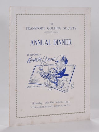 Item #7031 Annual Dinner. British Transport Golfing Soceity