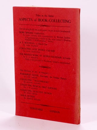 Collecting Golf Books 1743-1938. Aspects of Book Collecting series.
