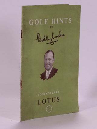 Item #7446 Golf Hints. Bobby Locke