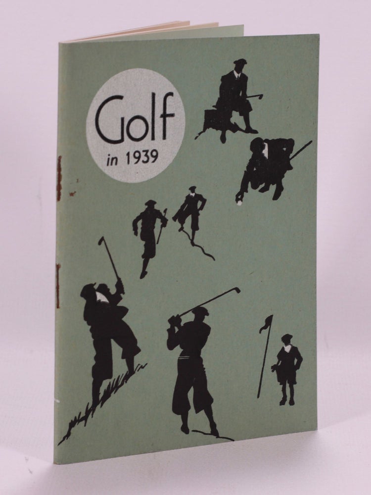 Item #7449 Golf in 1939. Manchester Guardian.