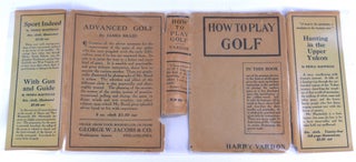 Item #7710 How to Play Golf. Harry Vardon