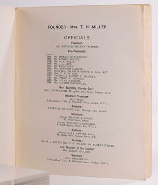 The Ladies Golf Union Official Year Book Volume