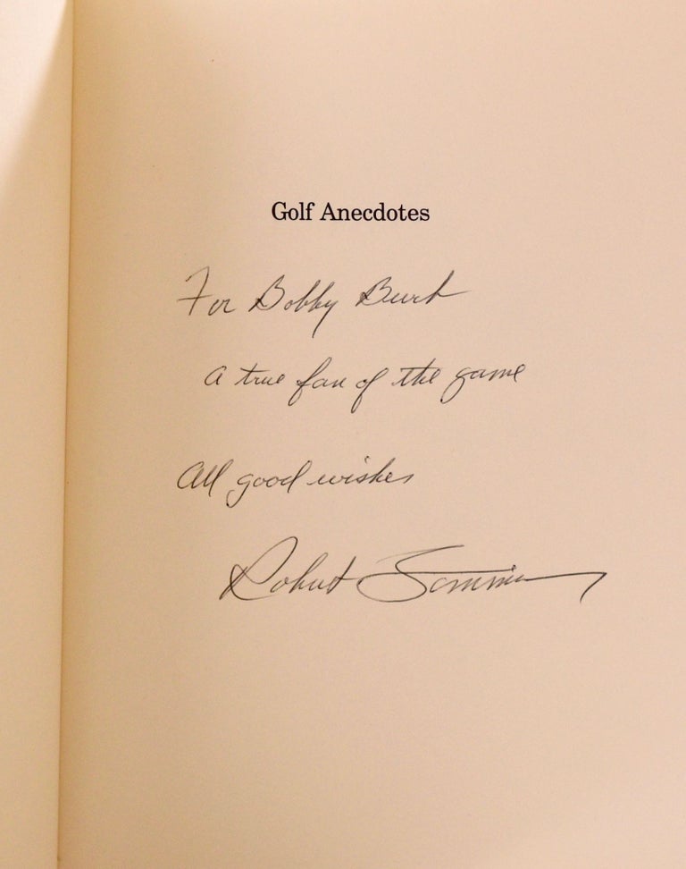 Item #7818 Golf Anecdotes. Robert T. Sommers.