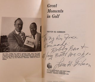 Item #7823 Great Moments in Golf. Nevin H. Gibson