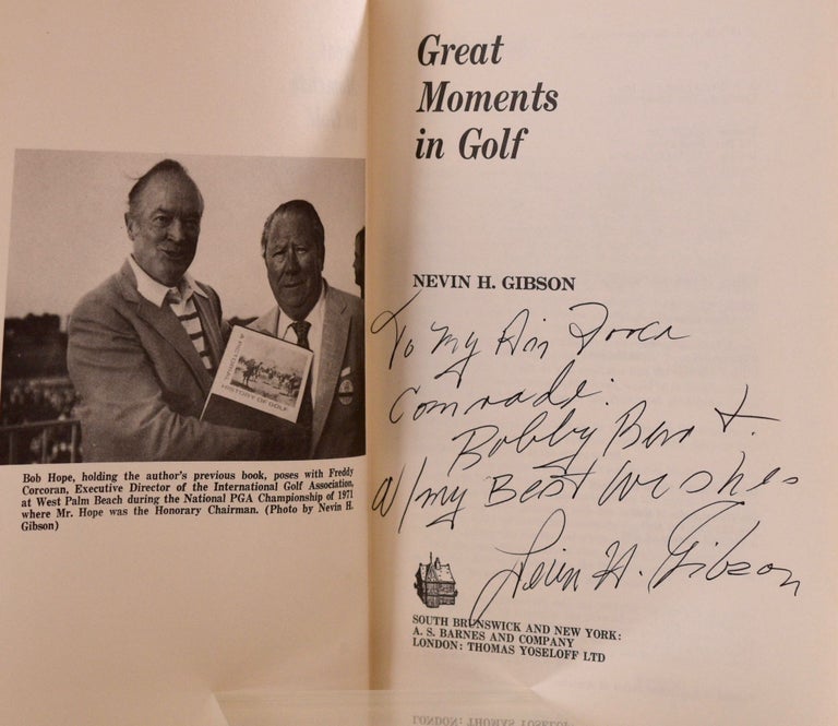 Item #7823 Great Moments in Golf. Nevin H. Gibson.