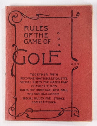 Item #7949 Rules of the Game of Golf, As approved by the Royal and Ancient Golf Club of St....