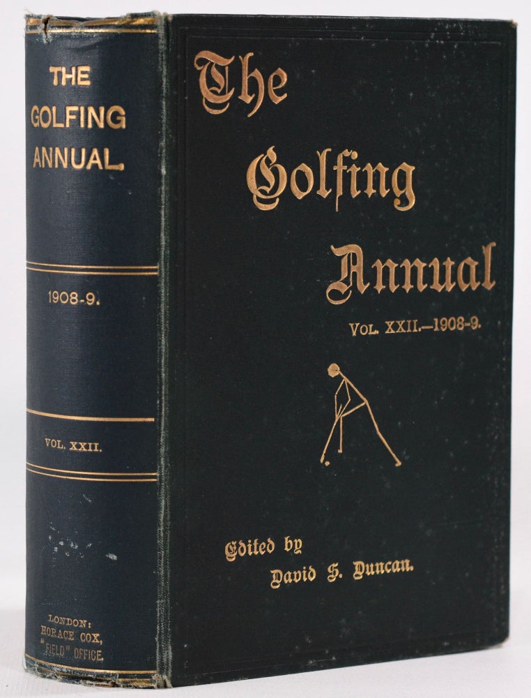 Item #7954 The Golfing Annual XXII Vol. 22 1908-9. David S. Duncan.