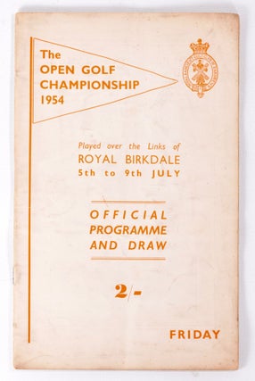 Item #7968 The Open Championship 1954 Official Programme. The Royal, Ancient Golf Club of St....