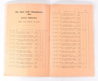 The Open Championship 1954 Official Programme.