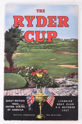 Item #7971 Ryder Cup 1957 Official Programme. P G. A