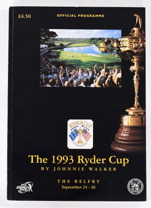 Item #8037 Ryder Cup 1993 Official Programme. P G. A