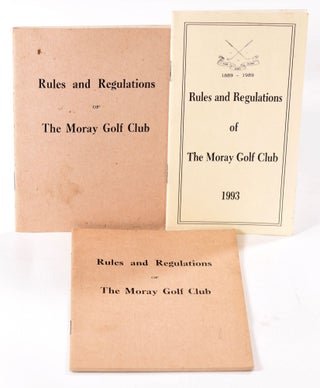 Item #8158 Rules of the Moray Golf Club 2x 1976 & 1993. The Moray Golf Club