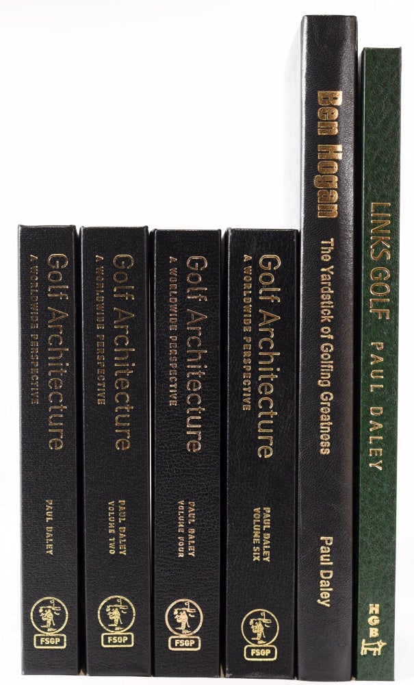 Item #8215 Golf Architecture A Worldwide perspective Volumes, The Links plus Yardstick. Paul Daley.