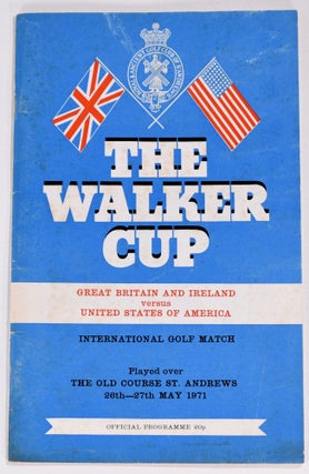 Item #8380 Walker Cup 1971 Official Golf Programme. R, A