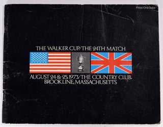 Item #8381 Walker Cup 1973 Official Golf Programme. R, A