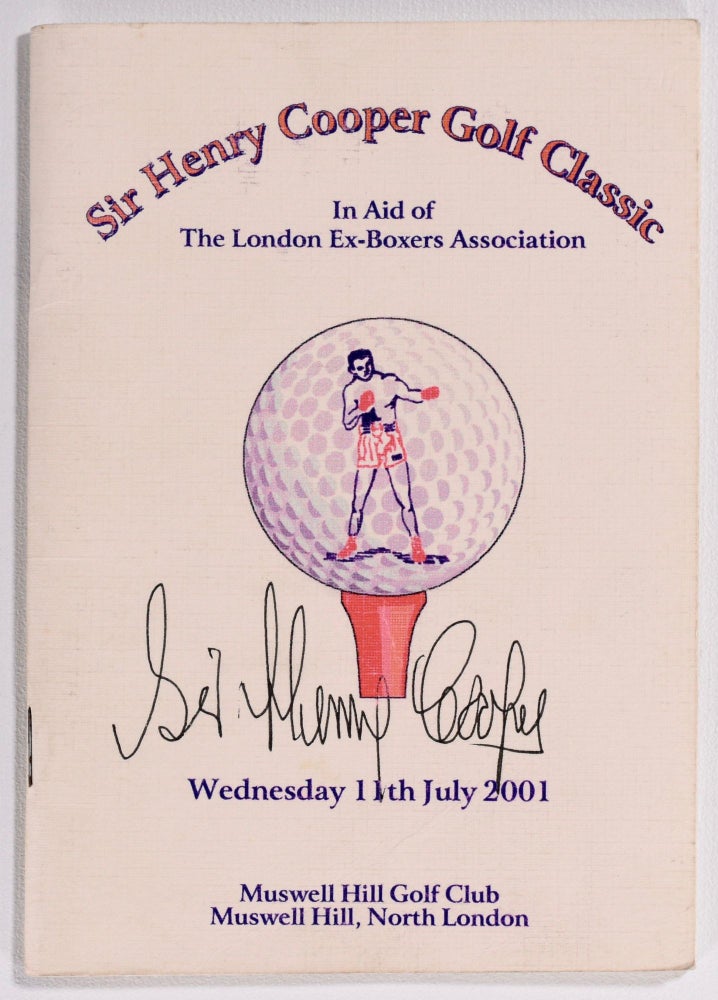 Item #8408 Sir Henry Cooper Golf Classic "Signed" Muswell Hill Golf Club.
