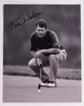 Item #8413 autographed photograph. Tom Watson