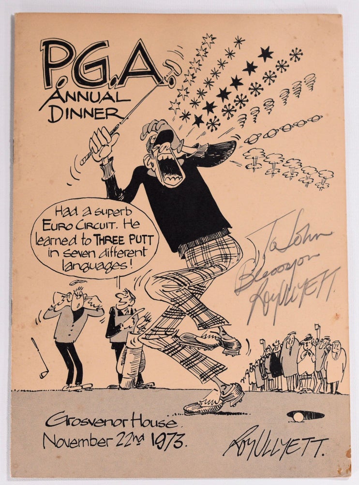 Item #8418 1973 Dinner. Professional Golfers Association.
