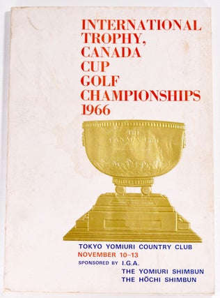 Item #8449 Tokyo Yomiuri County Club 1966. Canada Cup
