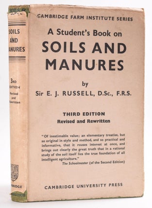Item #8550 Soils and Manures. Sir E. J. D. Sc Russell, F. R. S