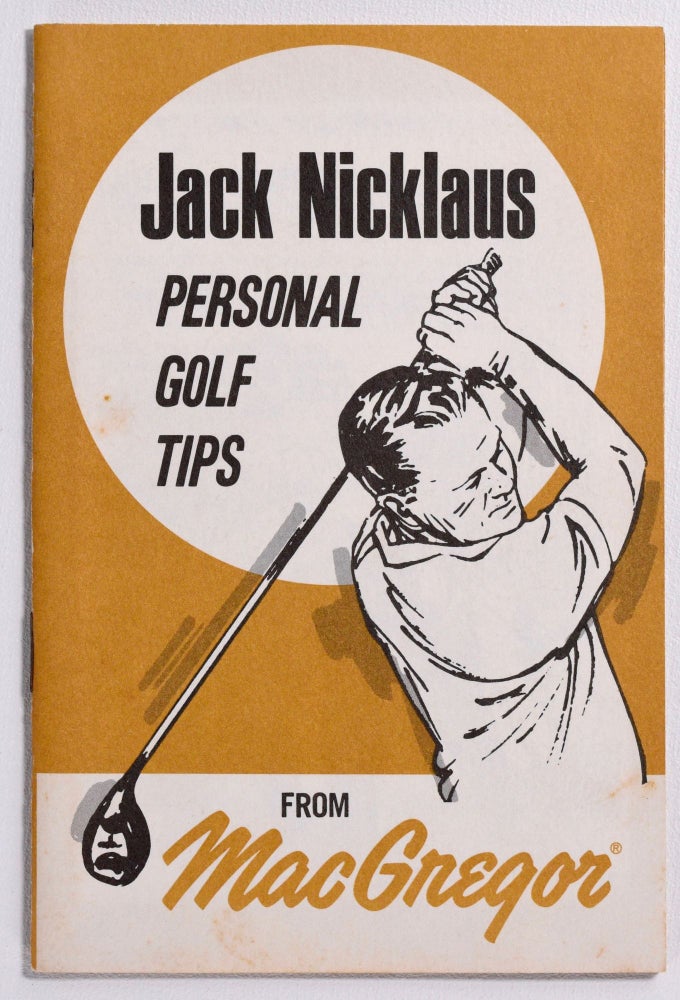 Item #8568 Personal Golf Tips. Jack Nicklaus.