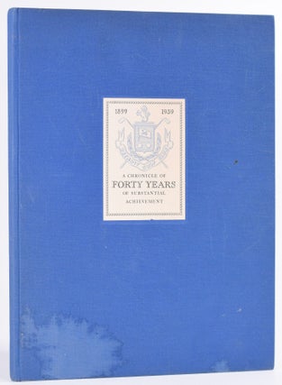 Item #8673 Detroit Golf Club 1899 - 1939 A Chronicle of Forty Years of Substantial Achievement....