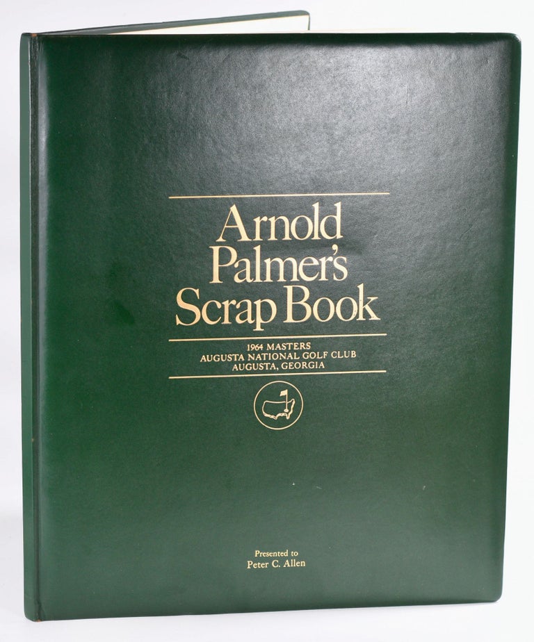 Item #8788 Arnold Palmer's Scrapbook. Augusta National Golf Club.